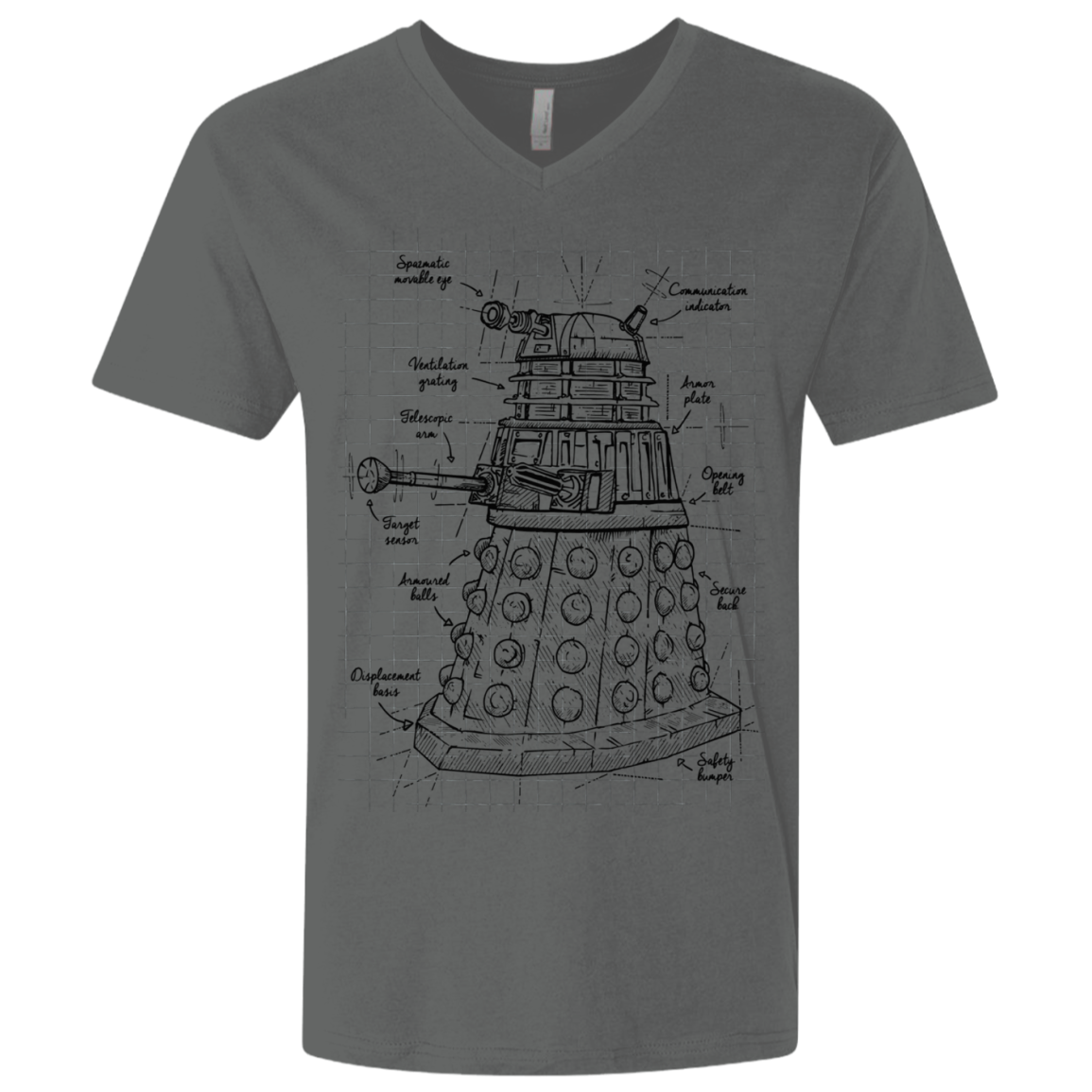 Dalek Plan Men's Premium V-Neck