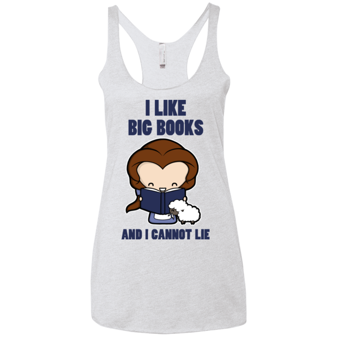 I Like Big Books Women's Triblend Racerback Tank