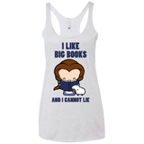 I Like Big Books Women's Triblend Racerback Tank