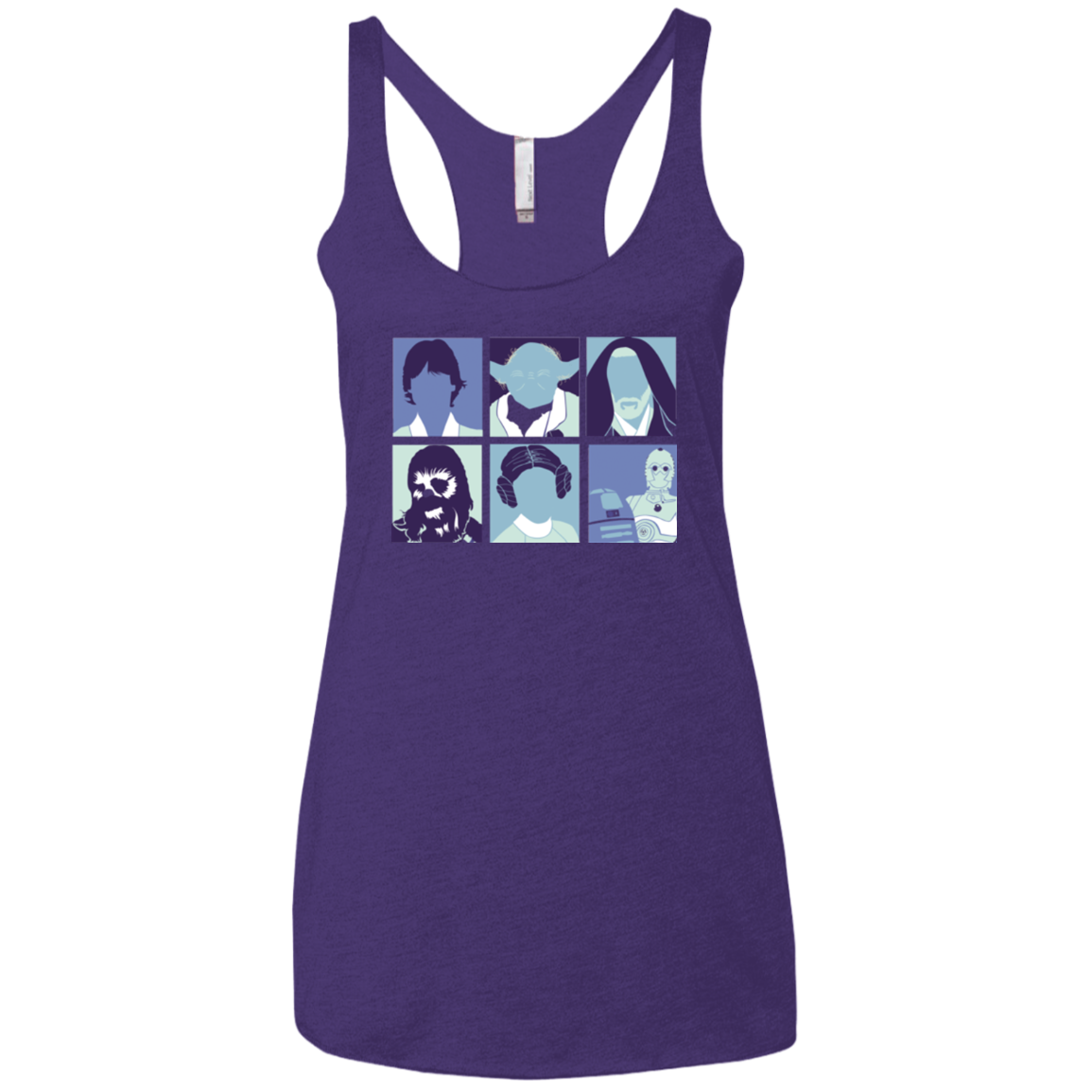 Wars pop Women's Triblend Racerback Tank