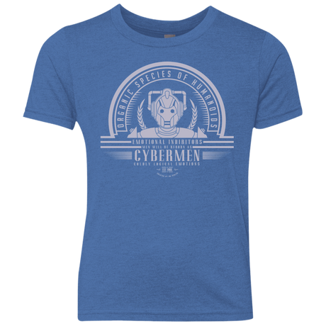 Who Villains Cybermen Youth Triblend T-Shirt