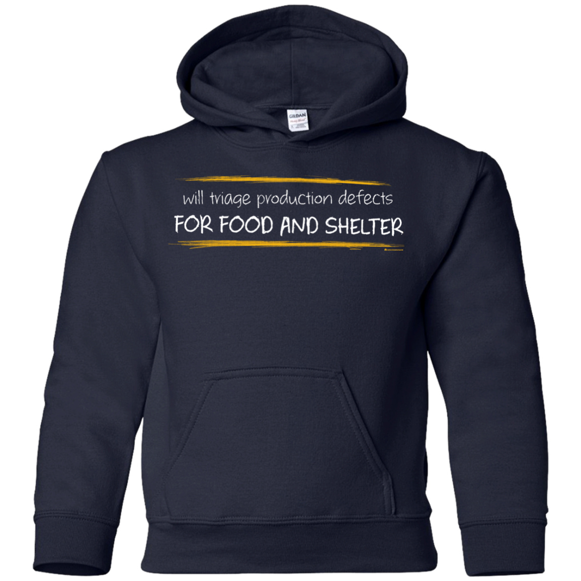 Triaging Defects For Food And Shelter Youth Hoodie