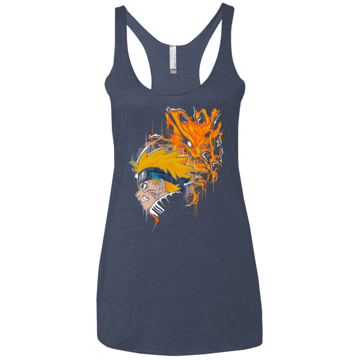 Demon Fox Women's Triblend Racerback Tank
