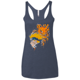 Demon Fox Women's Triblend Racerback Tank