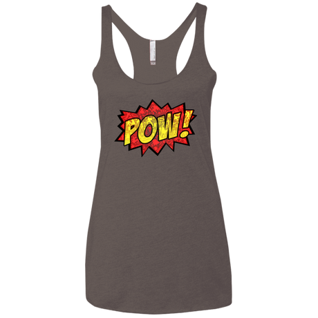 pow Women's Triblend Racerback Tank