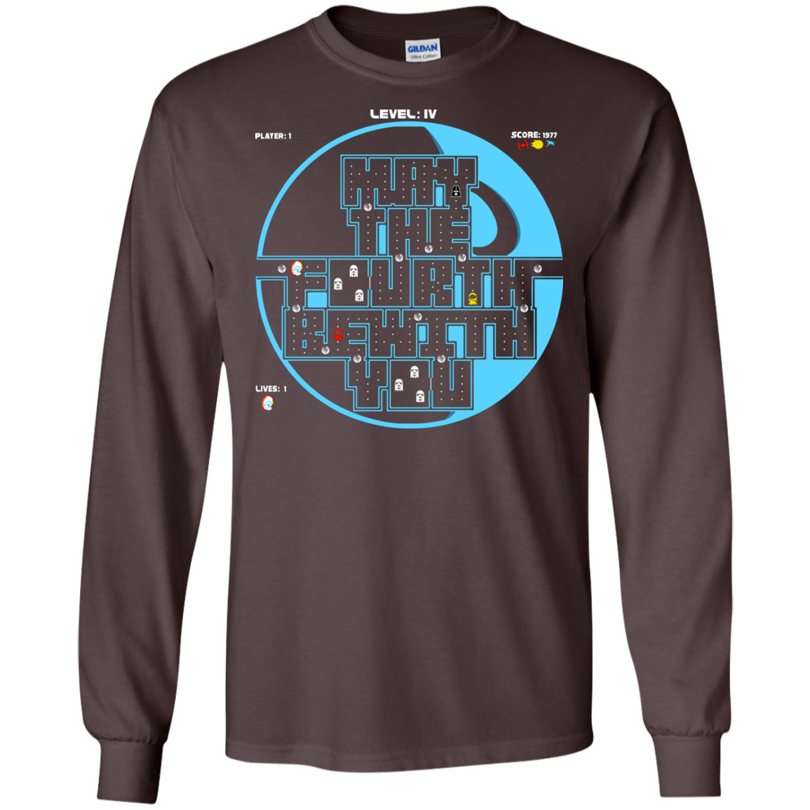 Pacman May The Fourth Men's Long Sleeve T-Shirt
