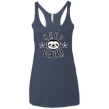 Keep Calm Women's Triblend Racerback Tank