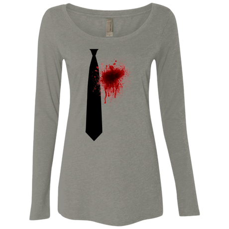Butcher tie Women's Triblend Long Sleeve Shirt