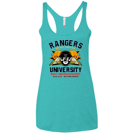 Rangers U Black Ranger Women's Triblend Racerback Tank