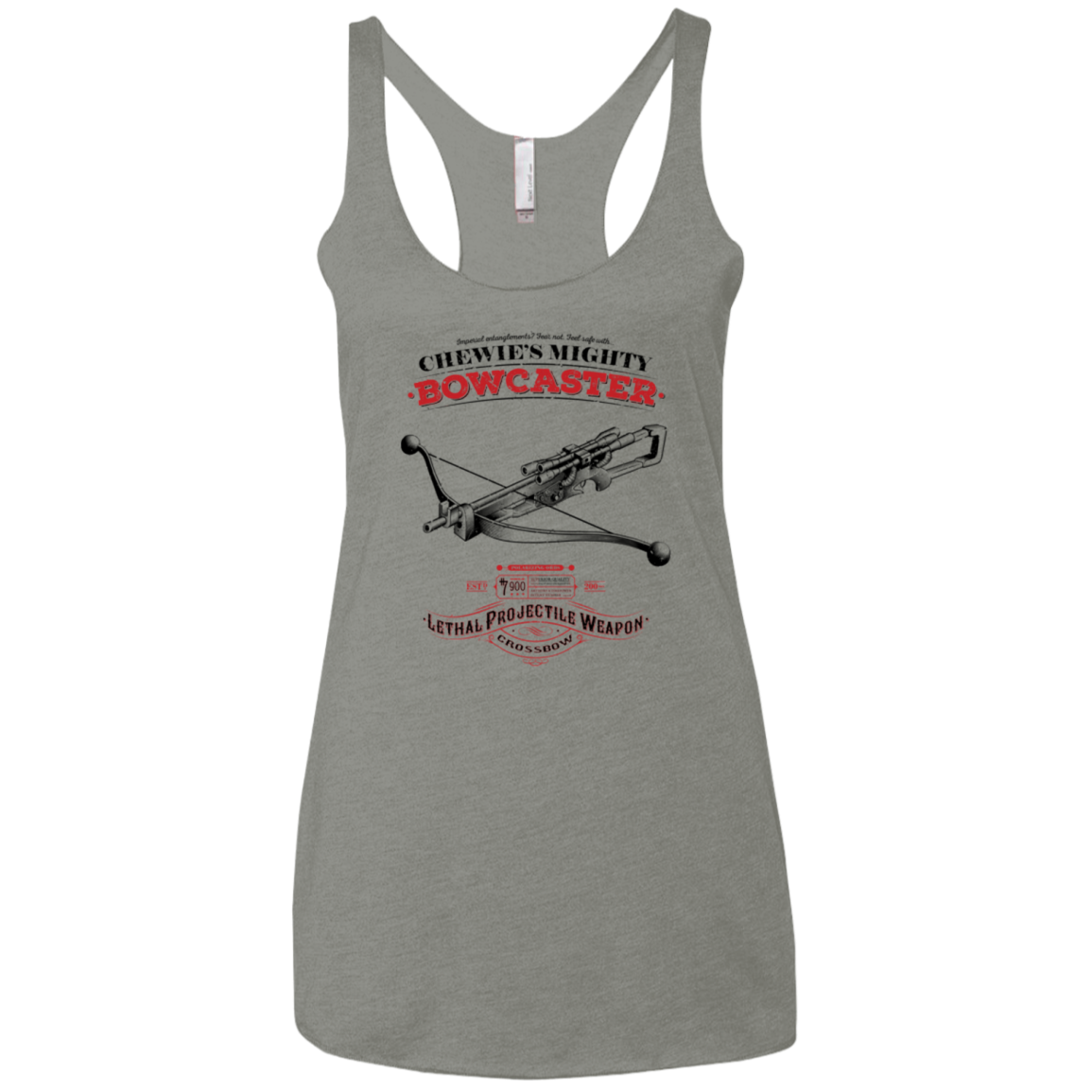 Mighty Bowcaster Women's Triblend Racerback Tank