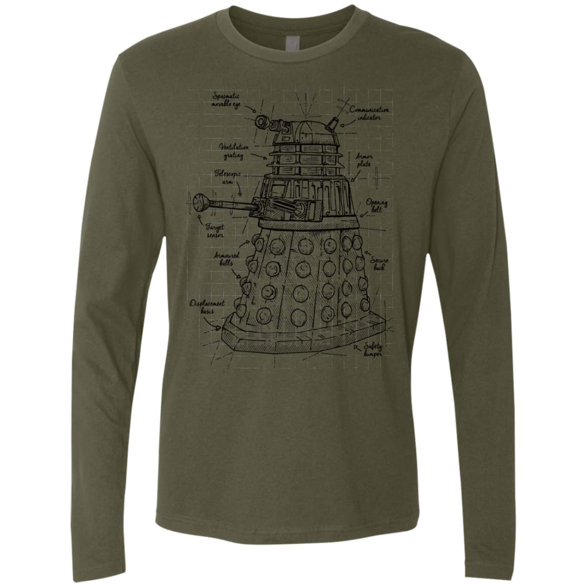 Dalek Plan Men's Premium Long Sleeve