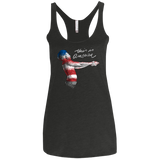 America Women's Triblend Racerback Tank