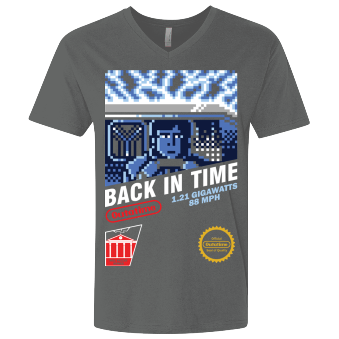 Back In Time Men's Premium V-Neck