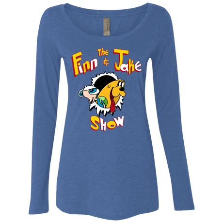 The Finn and Jake Show Women's Triblend Long Sleeve Shirt