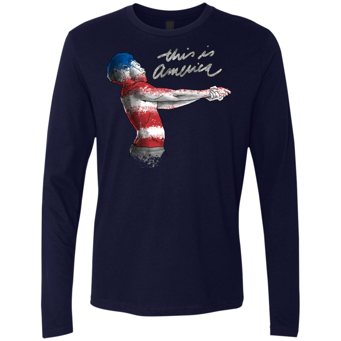 America Men's Premium Long Sleeve