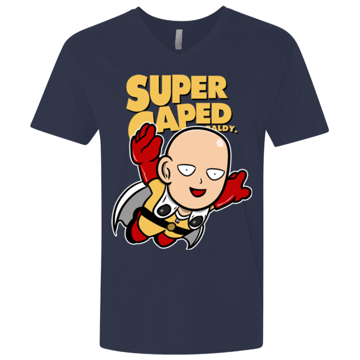 Super Caped Baldy (1) Men's Premium V-Neck