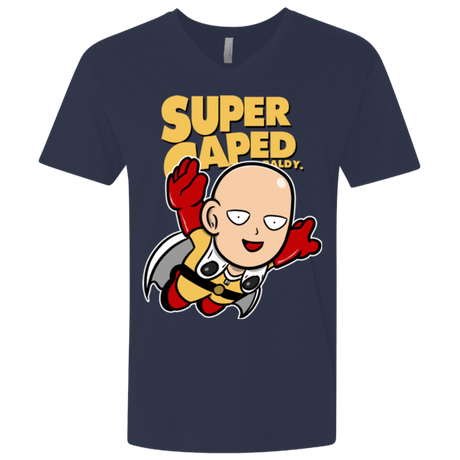 Super Caped Baldy (1) Men's Premium V-Neck