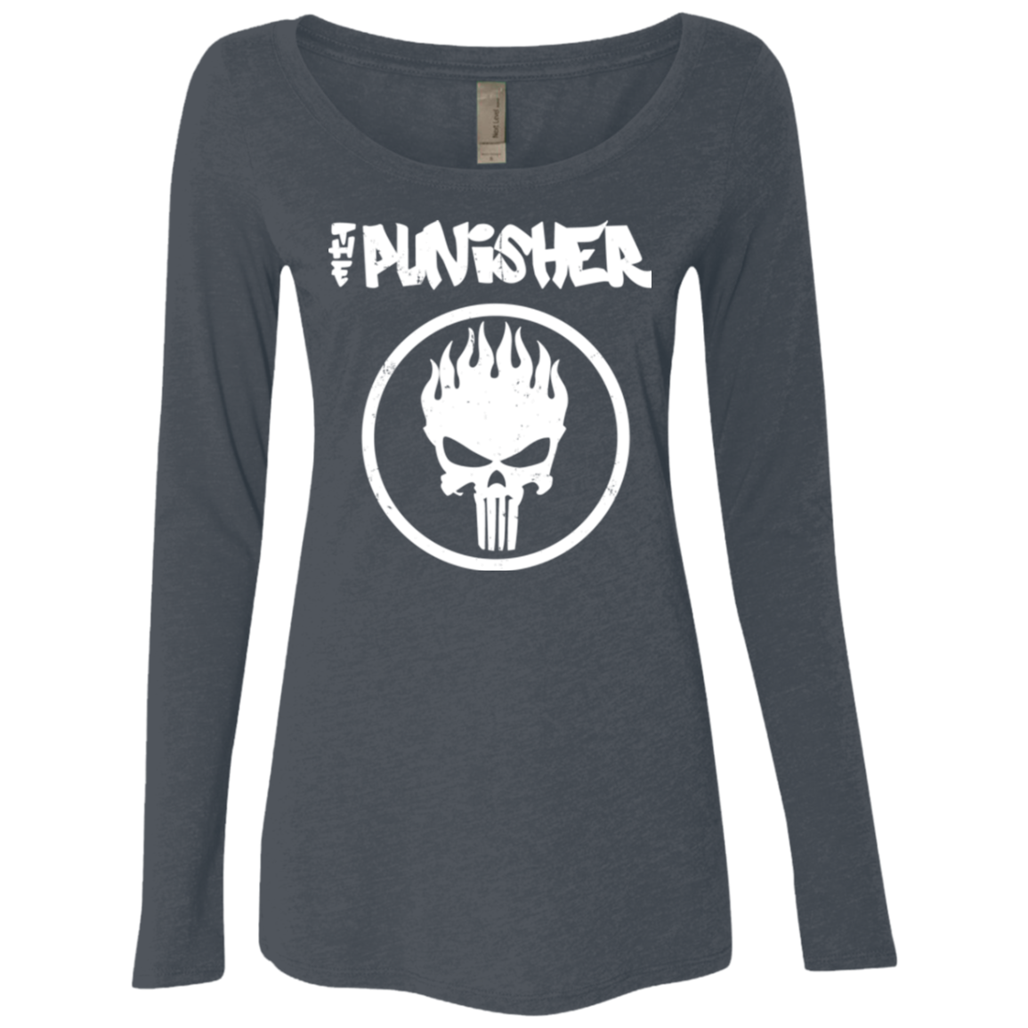 The Punisher Women's Triblend Long Sleeve Shirt