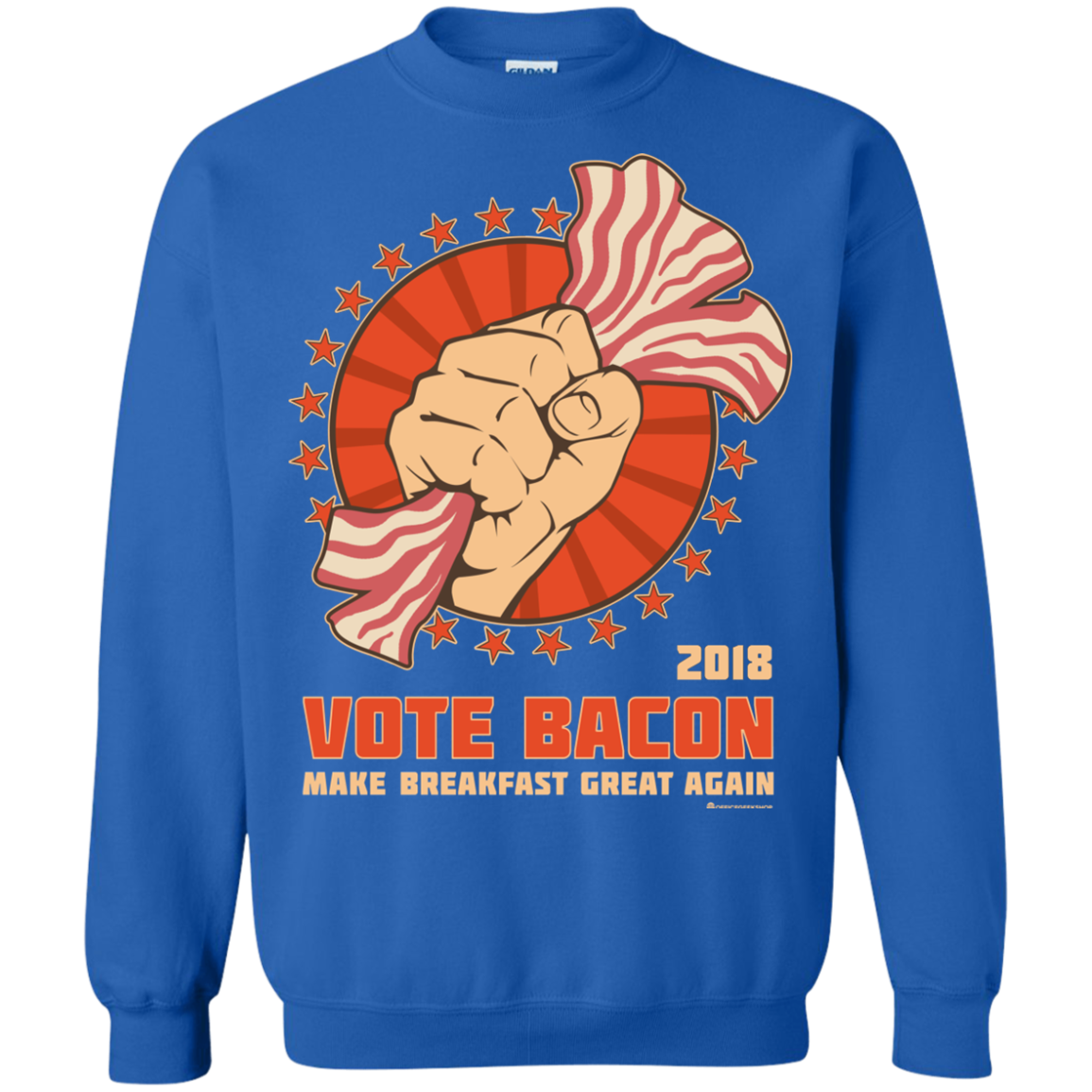 Vote Bacon In 2018 Crewneck Sweatshirt