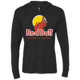 Red butt Triblend Long Sleeve Hoodie Tee