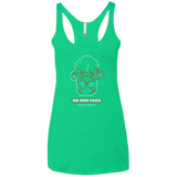Do Not Feed Women's Triblend Racerback Tank