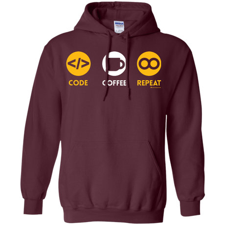 Code Coffee Repeat Pullover Hoodie