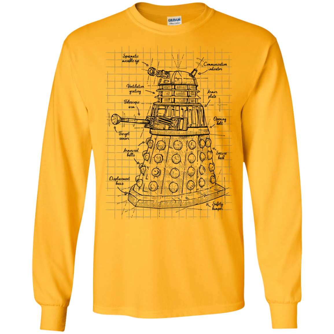 Dalek Plan Men's Long Sleeve T-Shirt