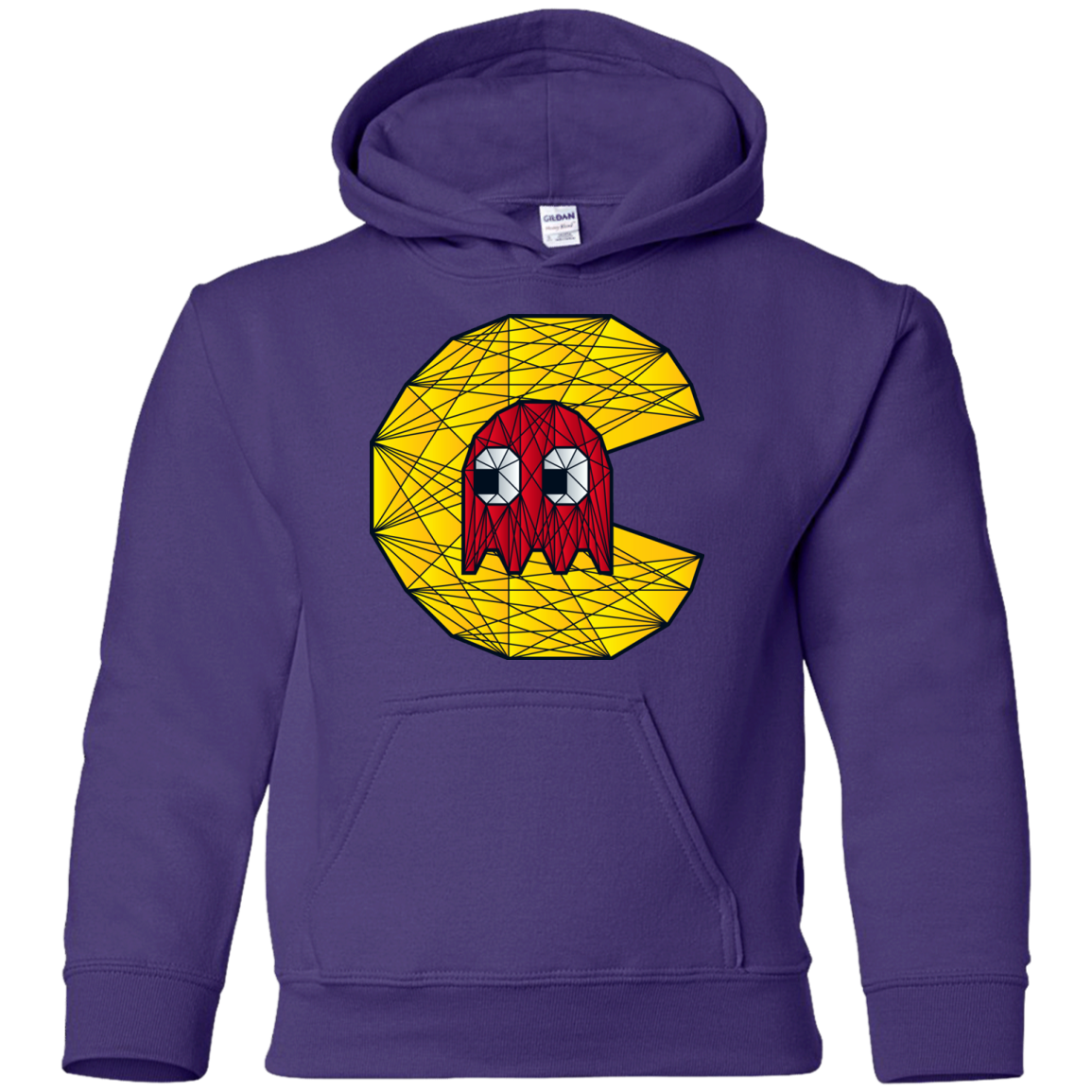 Poly Pac Man Youth Hoodie