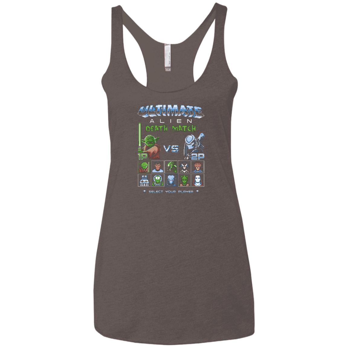 Alien Death Match Women's Triblend Racerback Tank