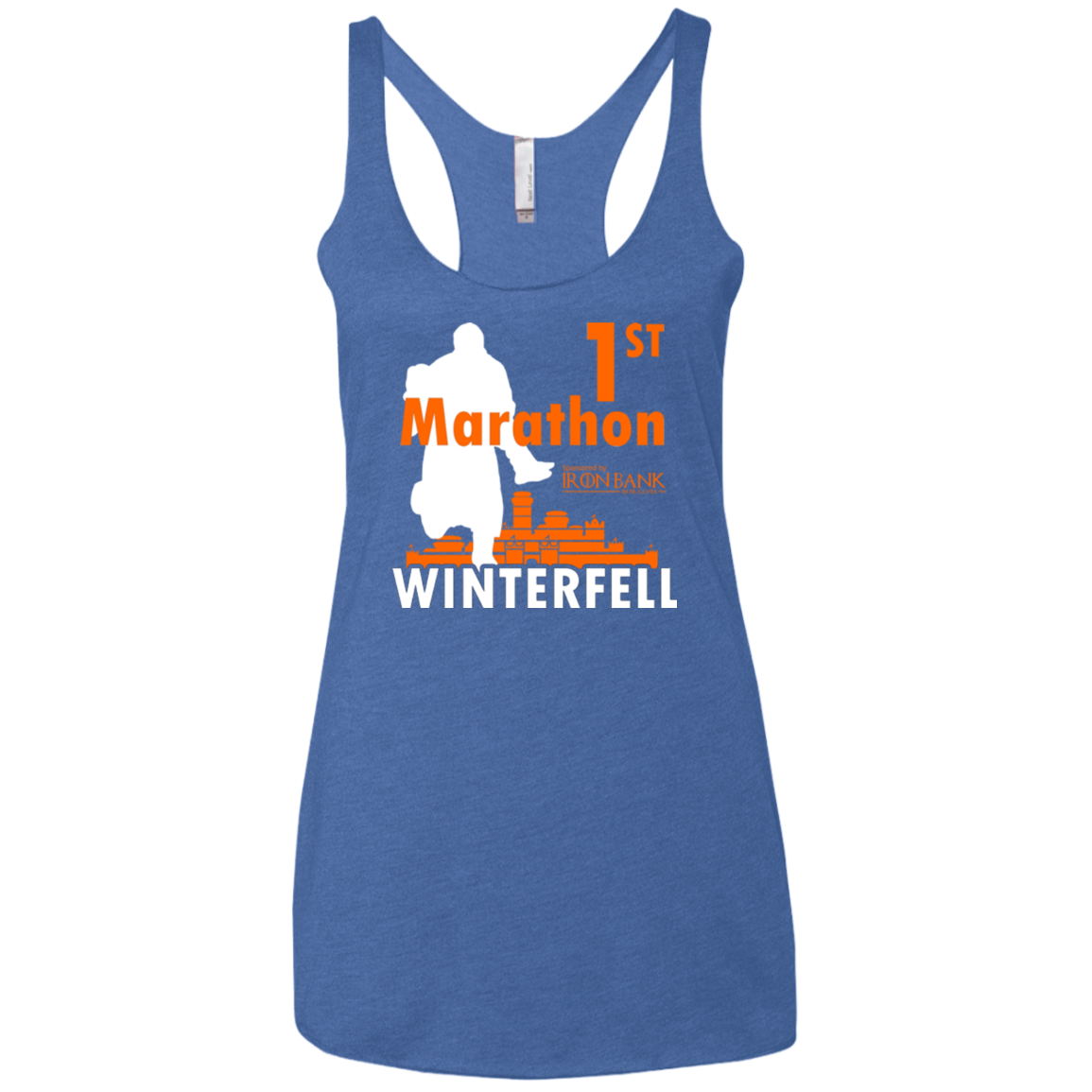 First marathon Women's Triblend Racerback Tank