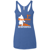 First marathon Women's Triblend Racerback Tank