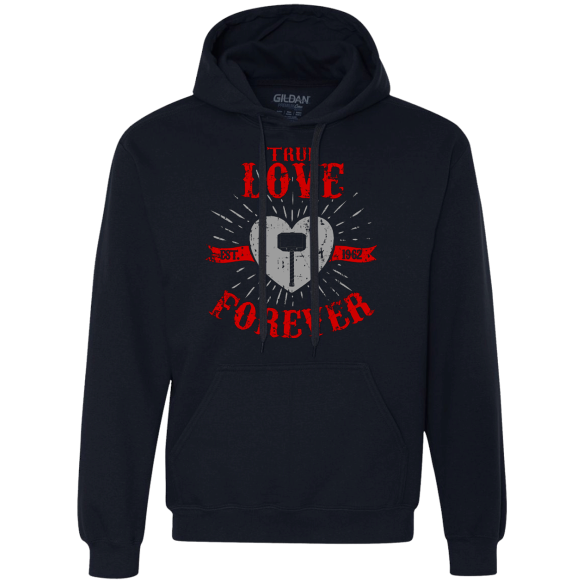 True Love Forever God Thunder Premium Fleece Hoodie