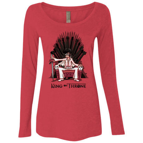King on Throne Women's Triblend Long Sleeve Shirt