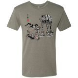 Battle in the Snow Sumi e Men's Triblend T-Shirt