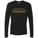 Triaging Defects For Food And Shelter Men's Premium Long Sleeve