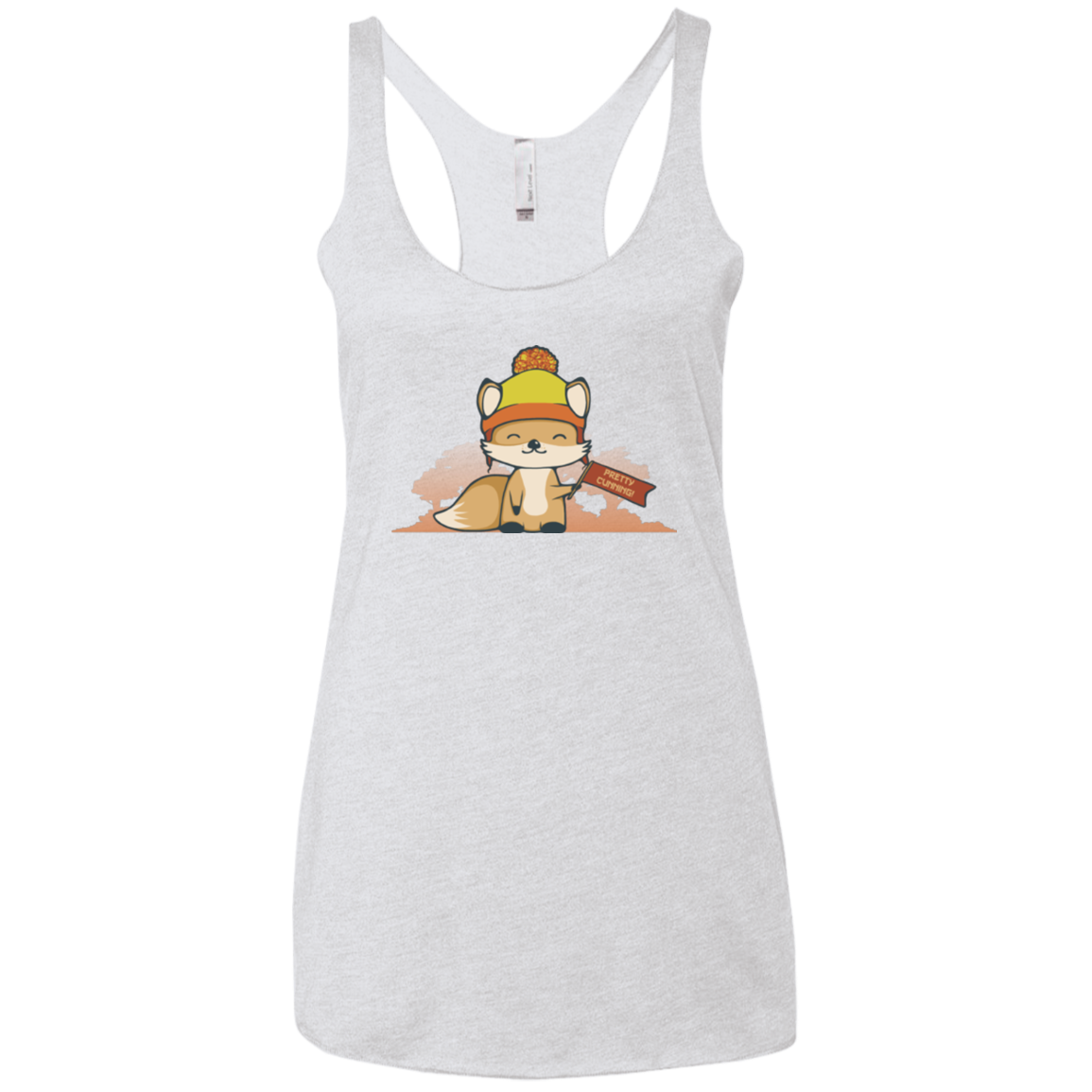 Pretty Cunning Women's Triblend Racerback Tank