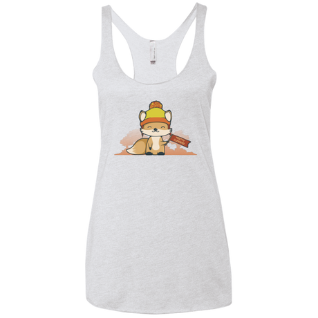 Pretty Cunning Women's Triblend Racerback Tank