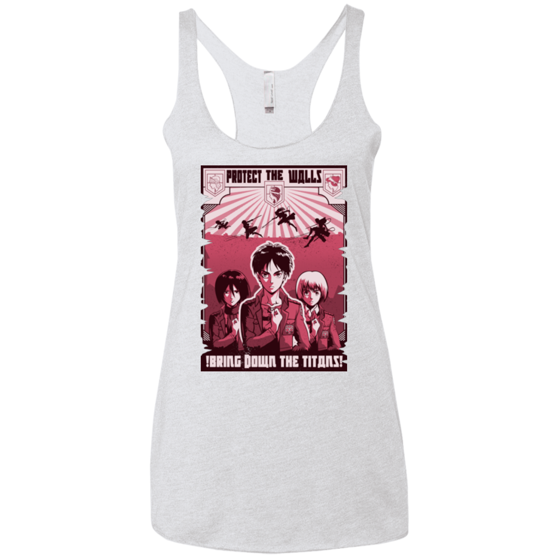 Protect the Walls Women's Triblend Racerback Tank