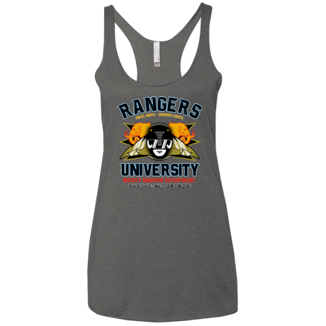 Rangers U Black Ranger Women's Triblend Racerback Tank