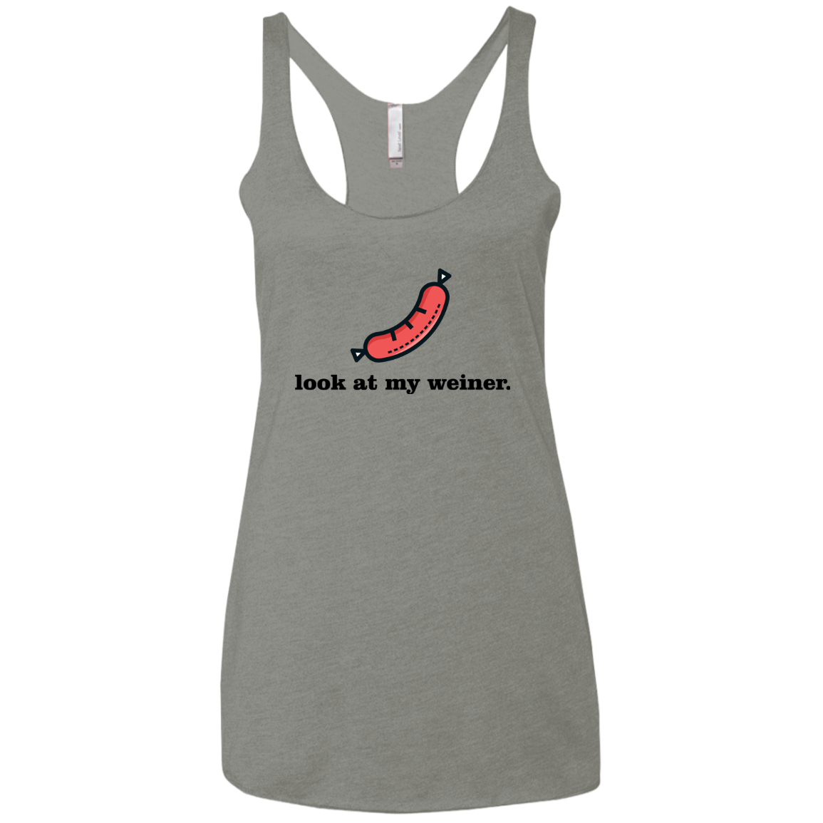 Weiner Women's Triblend Racerback Tank