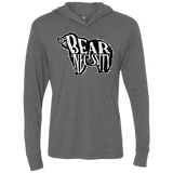 The Bear Necessity Triblend Long Sleeve Hoodie Tee