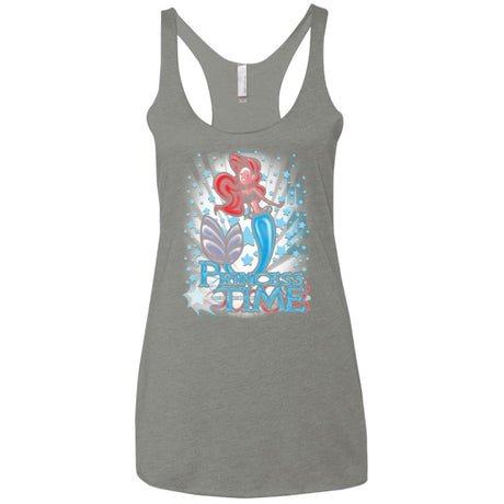 Princess Time Ariel Women's Triblend Racerback Tank