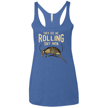 They See Me Rollin Women's Triblend Racerback Tank