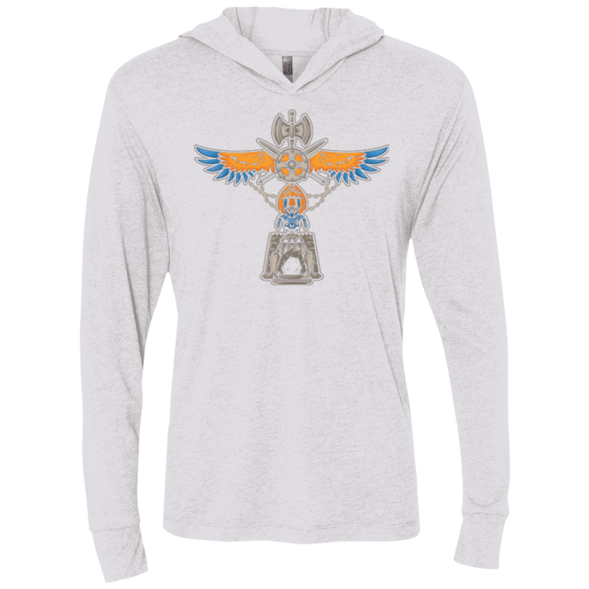 ETERNIA TOTEM Triblend Long Sleeve Hoodie Tee