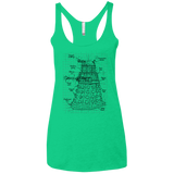 Dalek Plan Women's Triblend Racerback Tank