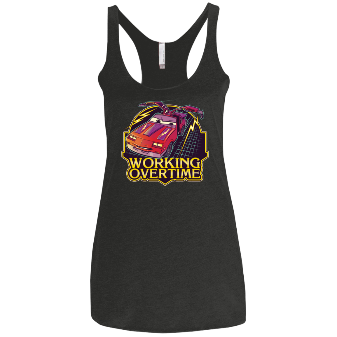 Working Overtime Women's Triblend Racerback Tank