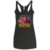 Working Overtime Women's Triblend Racerback Tank