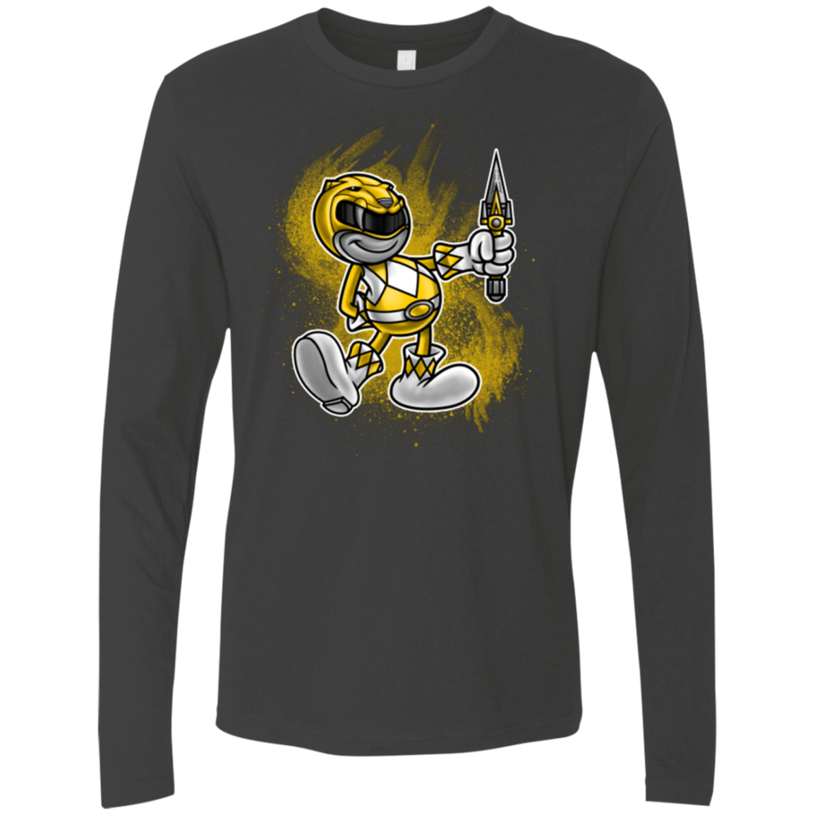 Yellow Ranger Artwork Men's Premium Long Sleeve