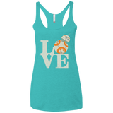 Love Droids Women's Triblend Racerback Tank