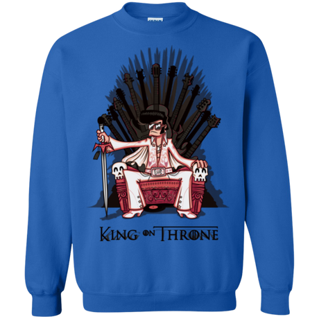 King on Throne Crewneck Sweatshirt